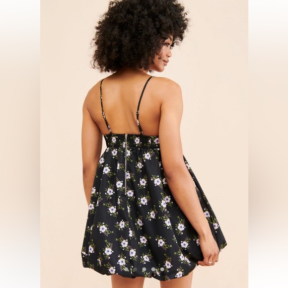 Free People Bubble Mini Dress Black Sz XS - Picture 2 of 11